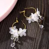 Charme nouvelle fleur sélection longue perforée bijoux de mode produits tendance boucles d'oreilles femmes G230602