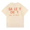 Designer Gallery Tee Depts T-shirts Casual Homme Femmes Tees Peints À La Main Encre Splash Graffiti Lettres Lâche À Manches Courtes Col Rond Vêtements Galeries Asiatiques Dept 166