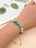 Go2boho New In Summer Bohemian Fashion Crushed Turquoise Stone Bead Bracciale Amicizia Regolabile Donna Trendy Gioielli Boho