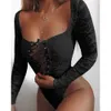 Sexy Pyjamas Sexy Bodysuit Erotic Lace Bandage Underwear Porno Sex Adult Teddy Lingere Babydoll Clothes Flirting Sex Outfits for Women J230601