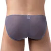Underbyxor gay underkläder män trosor sexiga transparent nät underbundna andningsbara shorts calzoncillos hombre slip
