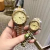 Ladies Watch 36mm Automatisk 904L rostfritt stål 41mm lyxdesigner ST9 SAPPHIRE Vattentät par Titta på Gold Dial Montre de Luxe Dhgate armbandsur Caijiamin