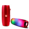 TG157 PORTABLE LED -lamphögtalare Vattentät FM Radio Wireless Bluetooth -högtalare Boombox Mini Column Subwoofer Sound Box Mp3 USB Telefon