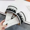 Tasarımcı Terlik Sandal Kadınlar Slaytlar Lüks Turuncu Oran Üçgen Deri Açık Moor Lefeters Slayt bayanlar Ayakkabı Plajı Prad Sandal Summer Orijinal Deri Slipper