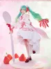 Anime Kostuums Kawaii Hatsunes Miku 15th Anniversary Cosplay Komt Kleding Miku15th COS Roze Prinses Lolita Jurk Halloween Party Voor Wome Z0602