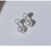 S3731 Bijoux De Mode Dangle Micro-insert Zircon Perle Boucles D'oreilles Pour Les Femmes Senior Sens Élégant Boucles D'oreilles
