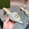 projektant sandałów dla kobiet Med Chunky Heel Sandalsg Slajdes Sukienka biurowa Buty seksowne sandały Sandały Summer