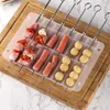 BBQ Tools Accessories 1 Set Creative Meat Skewer Machine Quick Wear Meat Tool BBQ Wear Meat Device Mutton String Piercer Barbecue String Piercer 230601