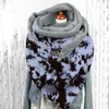 Scarves Women Winter Plush Lined Triangle Scarf With Adjustable Clip Tie-Dye Paisley Butterfly Print Shawl Wrap Cold Weather Warm