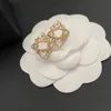 LHZ-NEW Gift Designer örhängen mode Nya märkesmycken 18K guldpläterad diamant studörhängen 2023 kärlek flicka smycken grossist
