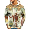Men's Hoodies 2023 Ancient Egyptian Culture Printed Men Harajuku Sweatshirt Unisex Streetwear Hip Hop Pullover