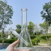 Transparent Pyrex Glass Hookahs Beaker Base Bong 10 Inches 14mm bowl joint Dab Oil Rig Bubbler Water Pipes For Smoking