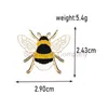 Cartoon Brooches Cute Custom Bee Enamel Pins Shirt Jackets Backpack Lapel Pin Fashion Insect Metal Badge Jewelry Gift for Kids