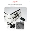 Suitcases Front Open Multifunctional Travel Suitcase Women Durable Ultra-Light Rechargeable Small Boarding Cabin Light Trolley Luggage Men