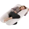 Maternity Pillows Shape Pillow Soft Coral Fleece Pregnancy Body for Side Sleepers Relaxing Bedding Pregnant Women