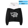 Men's Hoodies Wildnout 2D Printing Women Hooded Off-Shoulder Sweatshirt