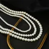 Pendanthalsband Pearl Necklace Men Simple Handmade Strand Bead Choker 2022 Trendy Jewelry for Women Girls Wedding Banket J230601 ELU1