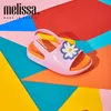 Sandálias 2023 Mini Melissa Infantil Verão Infantil Moda Solado Macio Jelly Sapatos Menina Menino Princesa Praia Bebê 230601