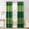 Curtain Vintage Barn Wood Grain Green Gradient Bedroom Curtains Modern Living Room Kitchen Drapes Home Kids Decor Window