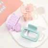Square Hair Clips for Women Girls, Neutral Colors Rectangular Shark Claw Thick Hair, Strong Hold Barrette for Children Thin Hair
