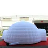 Outdoor White Inflatable Igloo Dome Tent With Led Lighting Giant Marquee For Party Event Exhibition On Sale