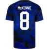 National Team Soccer 4 Tyler Adams Jersey Set 23 Kellyn Acosta 2 DeAndre Yedlin 8 Weston McKennie 3 Walker Zimmerman 21 Timothy Weah Football Shirt Kits Red Men Youth