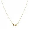 New arrival 18k gold plated White Opal Tulip pendant necklace for women fashion jewelry necklace