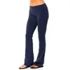 Pants Capris Doman's Pants Under Lift Solid Kolor Rozkloszowany szeroki elastyczny garnitur Ultra-cienki joga spodni damski