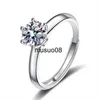 Bandringen 1-3ct Moissanite Engagement Promise Ring voor dames - Rond geslepen diamanten trouwring 925 sterling zilver D-kleur VVS J230602
