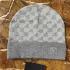 Atacado 2023 moda masculina e feminina chapéus de grife malha xadrez gorro de inverno gorro