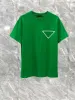 2023SS Tasarımcı Mektup Baskı T Gömlek Moda Yüksek Sokak Kısa Kollu Yaz Rahat T Gömlek Nefes Erkekler Kadınlar Ekip Boyun Tişörtü h644h