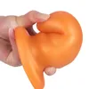 Huge Expand Anus Plugs Top Liquid Silicone Bend High Elastic Anal Plug Insert Butt Depth Muscles Exercises Dilator Prostate Massage Big Butt AV Rod Lesbian Gay Dildos