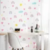 Cartoon Regenboog Ster Hart Muursticker Kids Babykamer Achtergrond Woondecoratie Decals Behang Slaapkamer Combinatie Stickers