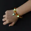 Strand 8mm Natural Stones Lysande skalle hängande armband glödande i den mörka charm för kvinnor män mode fluorescens smycken