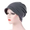 Bérets femmes coton chaud coupe-vent bonnet de chimiothérapie chapeau musulman tête enveloppement