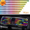 Caricabatteria da auto 10Pcs Universal Car Air Conditioner Outlet Decorative 20cm U Shape Molding Trim Strips Decor Car Styling Accessories