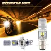 Ny H4 PX15D LED Super Bright Motorcycle-strålkastare 12V-80V 3030 COB Huvudlampa DRL-lampor Universal för motorcykelskoter Tricycle Car