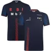 2023 T-shirt à manches courtes pour hommes d'été T-shirts F1 Racing Team Nouveau costume rouge Dutch Bulls Driver Vestappan Col rond Sport Casual Extra Large Top Qjvj