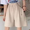 Women's Shorts Summer Women Five-point Pants Sweet Casual Harajuku Cotton Sports Loose Thin Wide-leg Pattern Printing Elastic Girls Shorts 230602