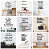 Phrase inspirante autocollant mural rêve Motivation vinyle autocollants pour bureau chambre décor stickers muraux affiche enfants chambre papier peint