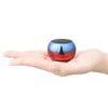 M3 Portable Gradient Color Wireless Speakers Radio Subwoofer Round Small Steel Stereo Sound Mini Bluetooth Speaker For Mobile Phone in Retail Box