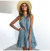 Maternity Dresses Women's Summer Dress Pregnant Women Polka Dot Chiffon Sleeveless Beach Mini Casual Loose Sundress Tank Top Vestidos Pregnant Women's Dress G220602