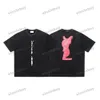 Xinxinbuy Мужчины дизайнерская футболка футболка 23ss разрушенные буквы