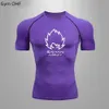 Męskie koszulki Goku t shirt męskie siłownia trening fitness sport jiu jitsu t shirty men Compress Rashguard Boxing Mens Muay Thai Kickboxing Jerseys J230602