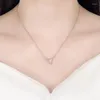 Pendant Necklaces POPACC Minimalist Geometric Triangle Circle Ring Buckle For Women Personalized Clavicle Necklace