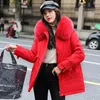 Women's Trench Coats 2023 Winter Parkas High Quality Hooded Fur Collar Coat Women Fashion Jackets Warm Woman Clothing Casual Kobiety