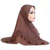 Roupas étnicas Oriente Médio Lenço na cabeça Islâmico Hijab Khimar Overhand Tops Árabe Headwrap Shayla Malaysia Cachecóis Xales Puxe na Cabeça