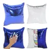 Taie d'oreiller US Stock 10 pièces couleur mélangée carré blanc réversible Sequin taie d'oreiller couverture magique coussin pour Sublimation en vrac