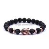 Perlé En Gros À La Main Diffuseur Pierre Naturelle Bracelets Femmes Bijoux Charmes Roche Volcanique Tête De Bouddha Perles Pour Hommes Drop Delivery Dhj5N