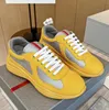 America Cup-sneakers luxe platformsneakers zacht rubber Lichtgewicht en ademende duurzame zomersneakers Designer Koeienhuidschoenen veterschoenen casual schoenen